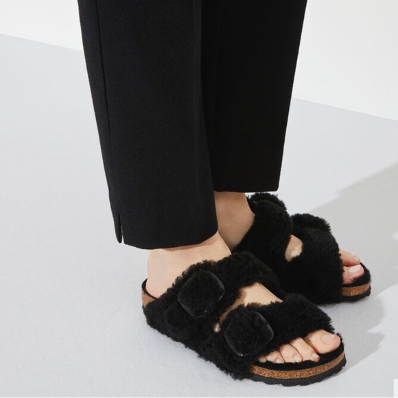 Birkenstock Shoes - Birkenstock Papillio Arizona Big Buckle Shearling Size 6 NWT